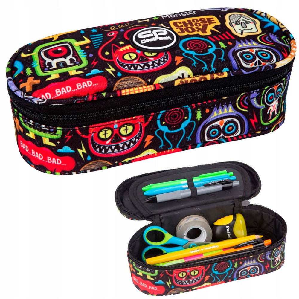 Пенал CoolPack "Scary stickers", 1 отделение - 3