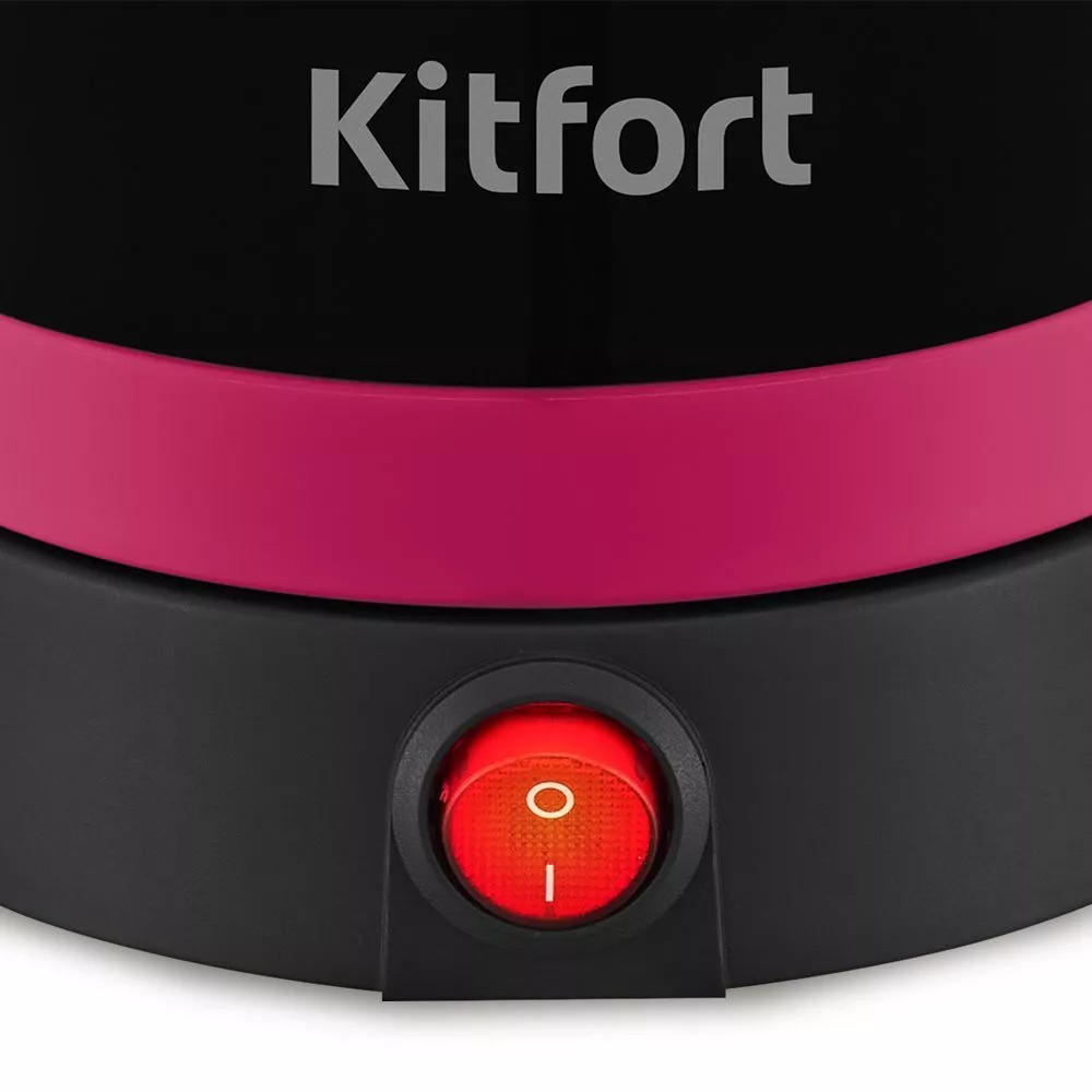 Электрическая турка Kitfort  KT-7183-1, черно-малиновый - 3