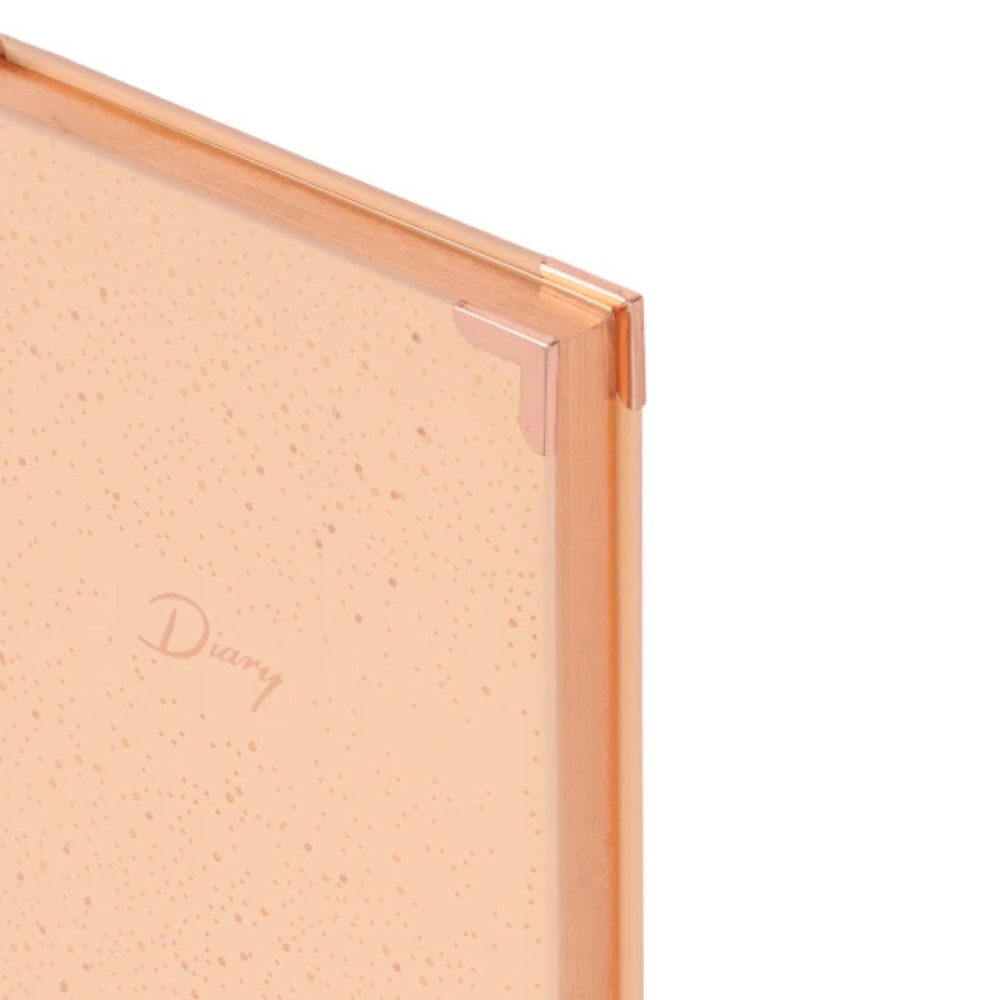 Ежедневник недатированный "FIORENZO Shine", A5, 168 листов, в клетку, бежевый, срез бронза - 3