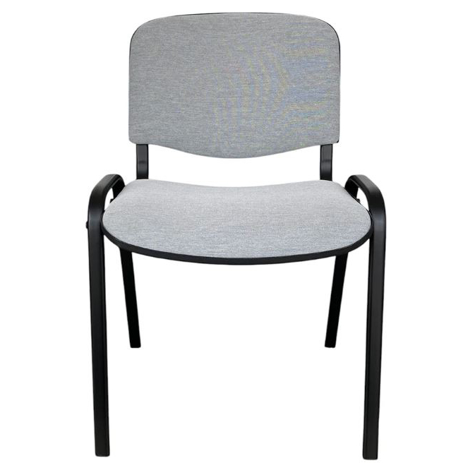 Стул офисный "Iso Black KNISA LIGHT GREY", ткань, металл, светло-серый