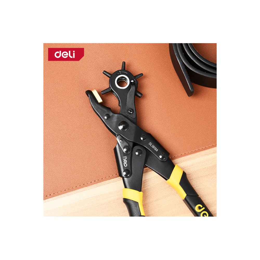 Дырокол Deli YS EDL1919A (пробойник, просекатель) для кожи, 250 мм., 6-в-1 - 2