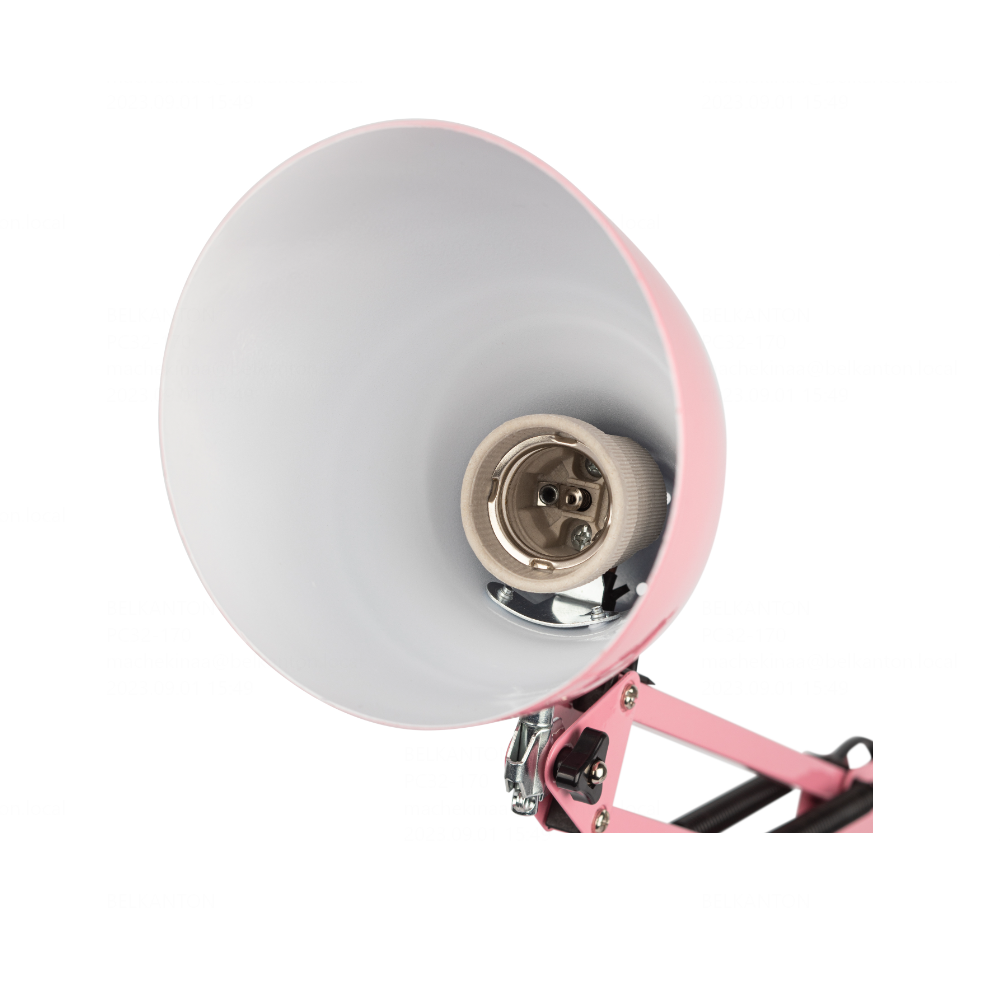 Светильник настольный Трансвит "ЭРА N-123-E27-40W-P", розовый  - 5