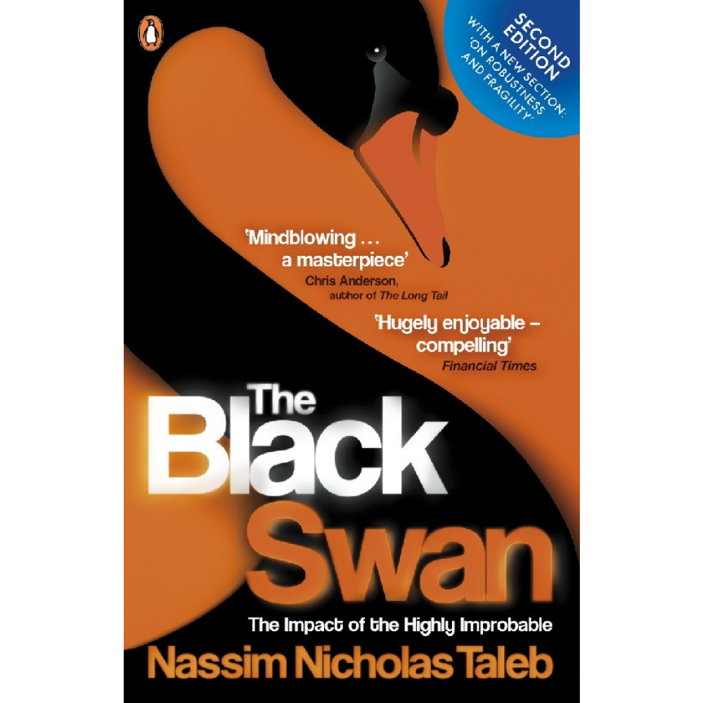Книга на английском языке "The Black Swan", Nassim Nicholas Taleb