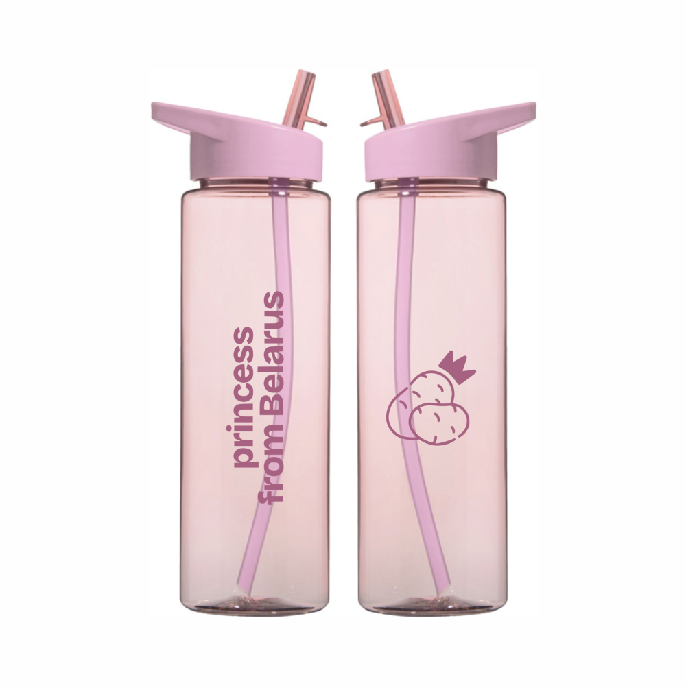 Бутылка для воды «Princess from Belarus», пыльная роза