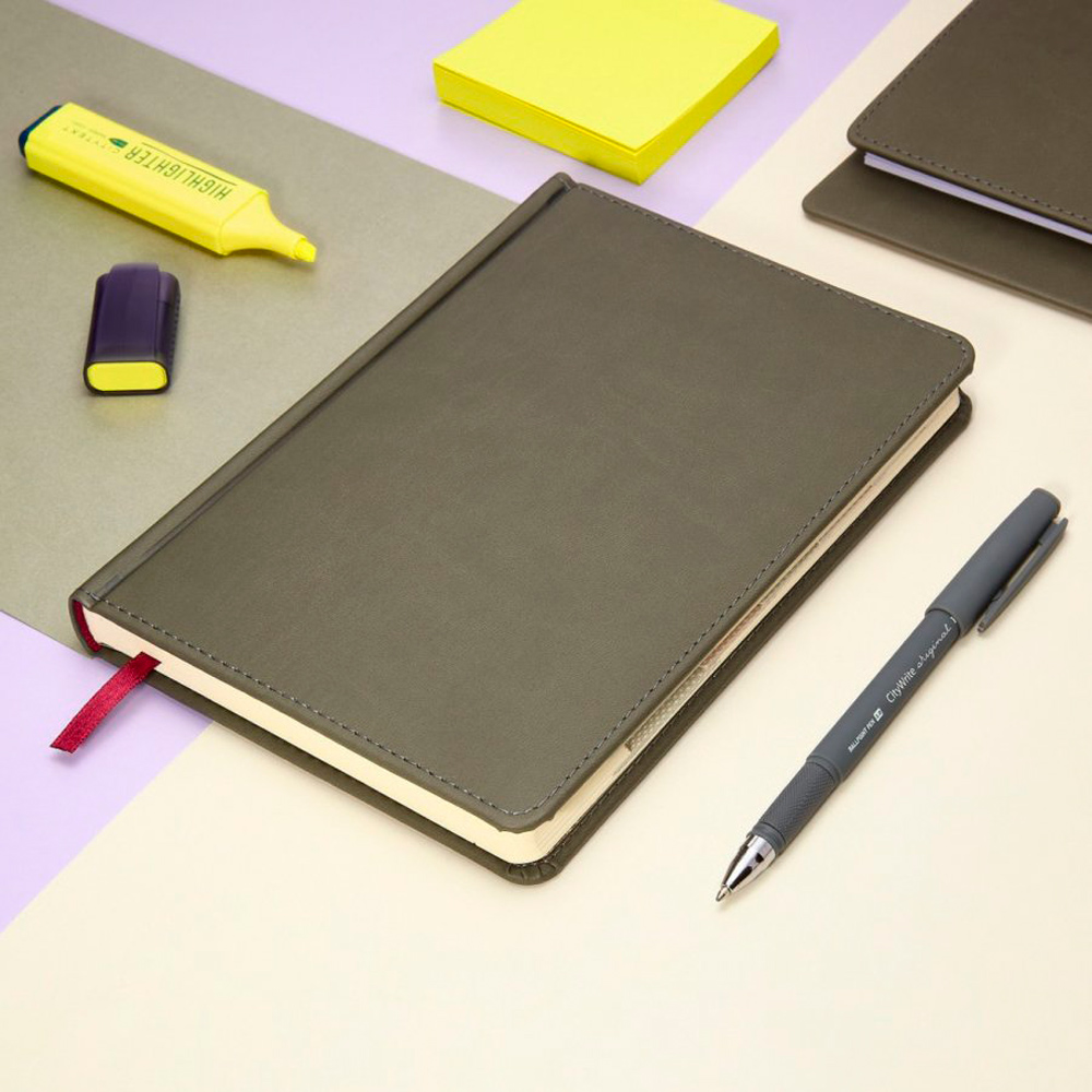 Ежедневник недатированный "Velvet Index" с вырубкой, А5, 272 страницы, серый - 9