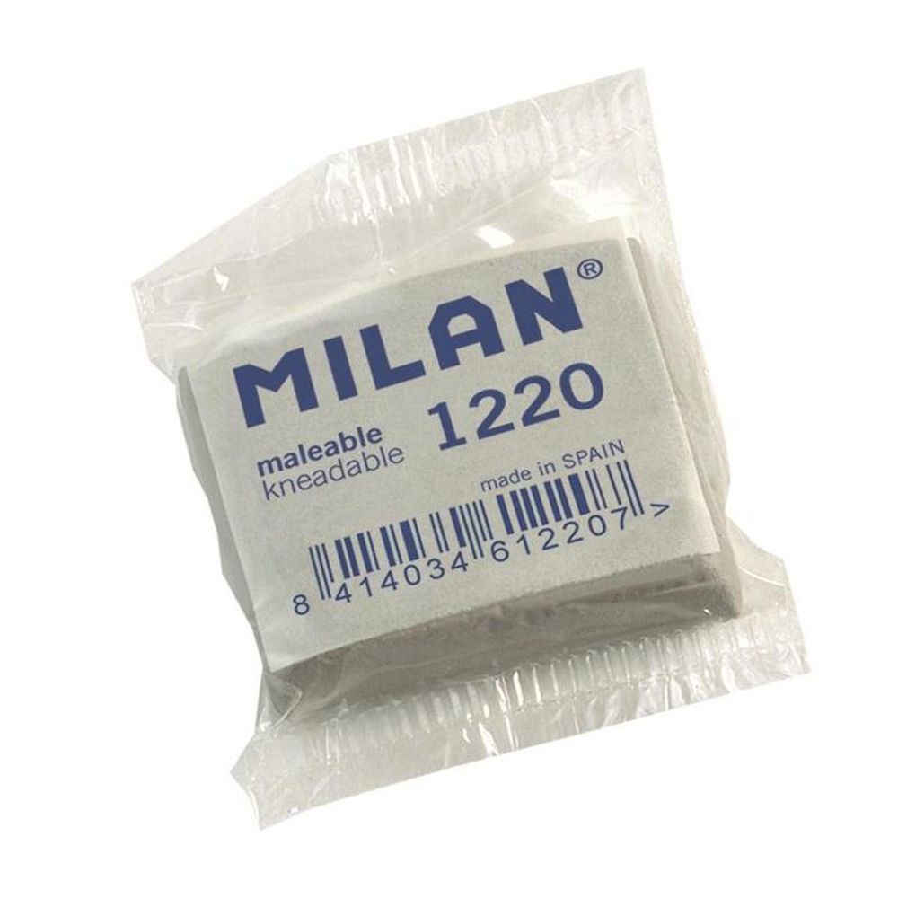 Ластик-клячка Milan "1220", 1 шт, серый