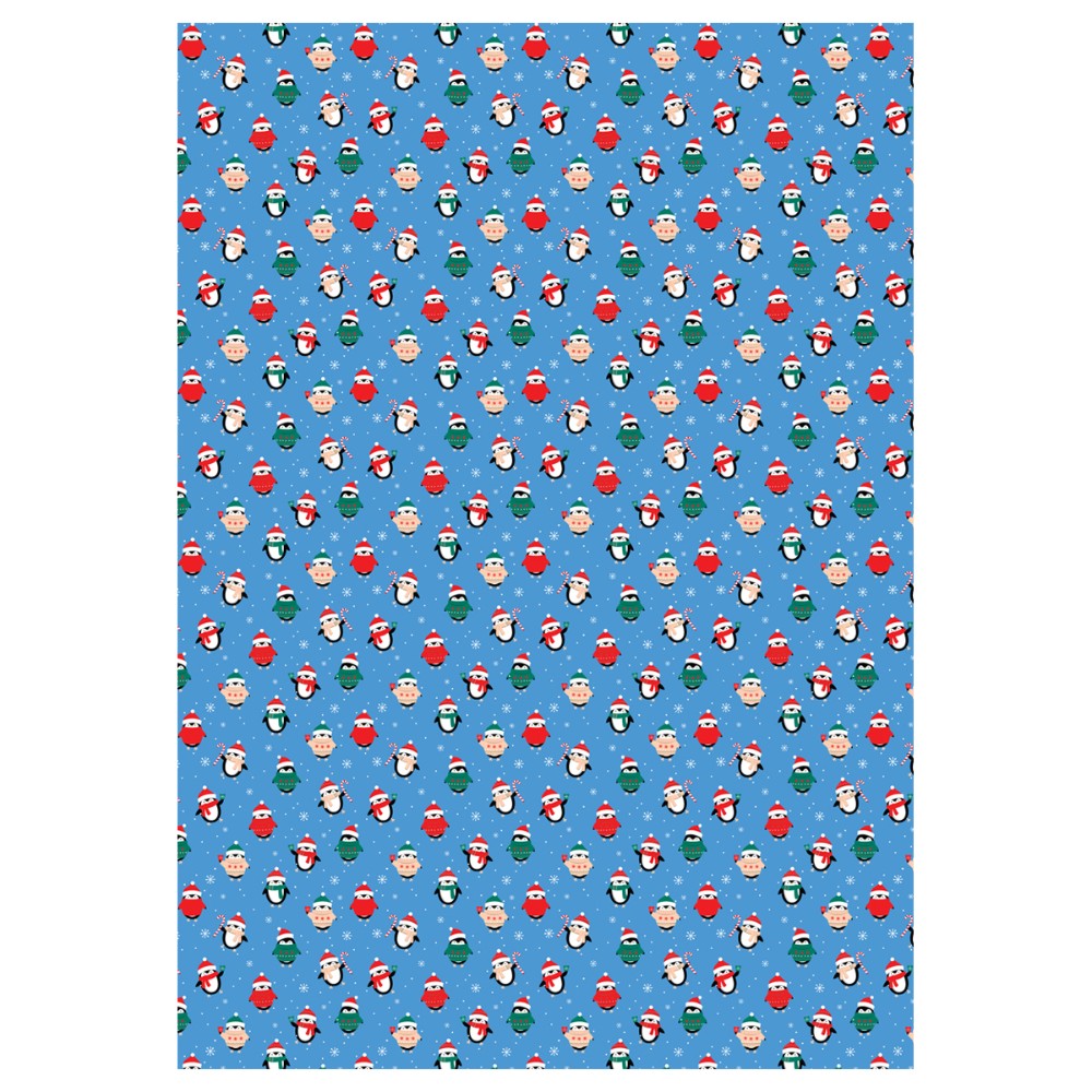 Бумага декоративная в рулоне "Marry Christmas", 1x0.7 м, ассорти