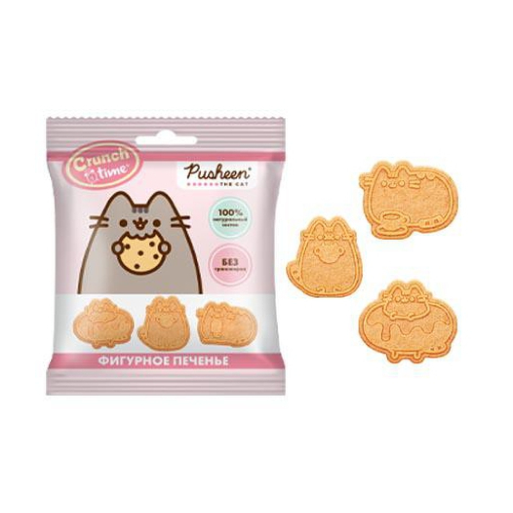 Печенье "Pusheen. Crunch Time", 20 гр, фигурное 