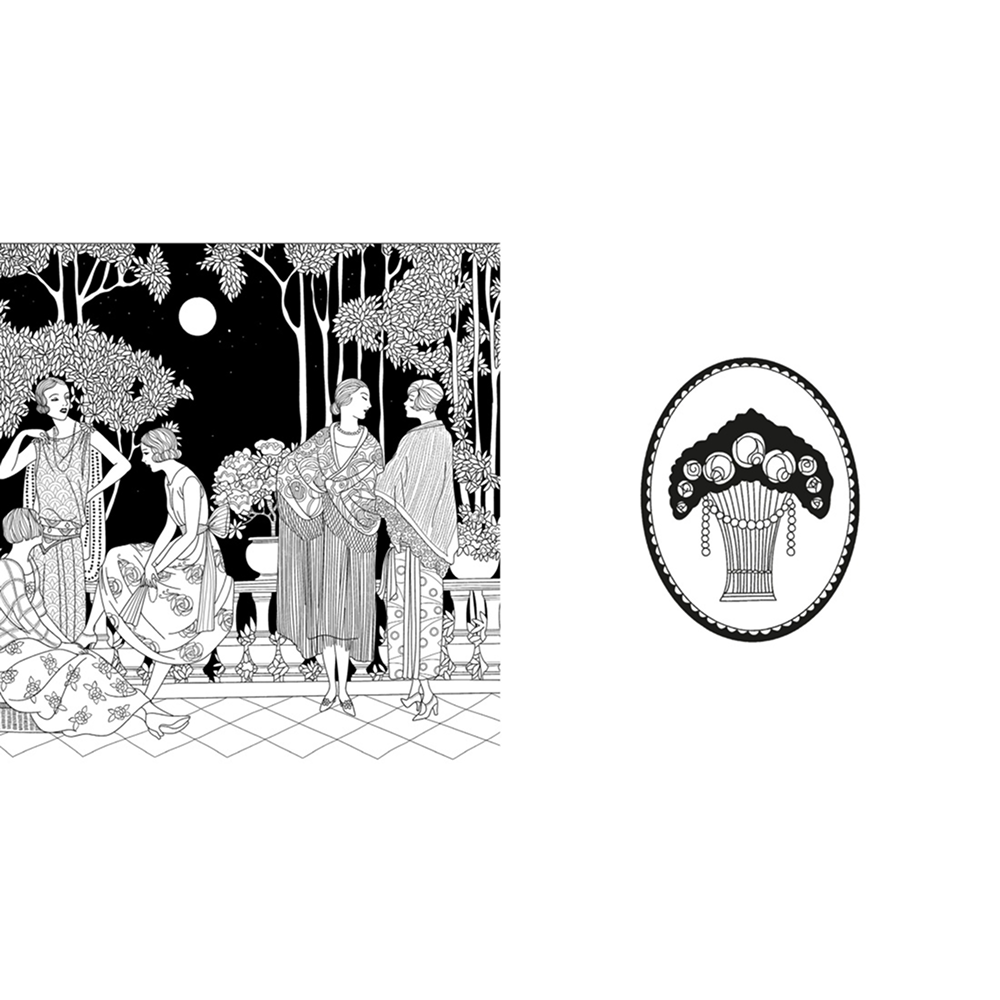 Раскраска "Мода ар-деко. Раскраска эпохи", Мелани Буро - 6
