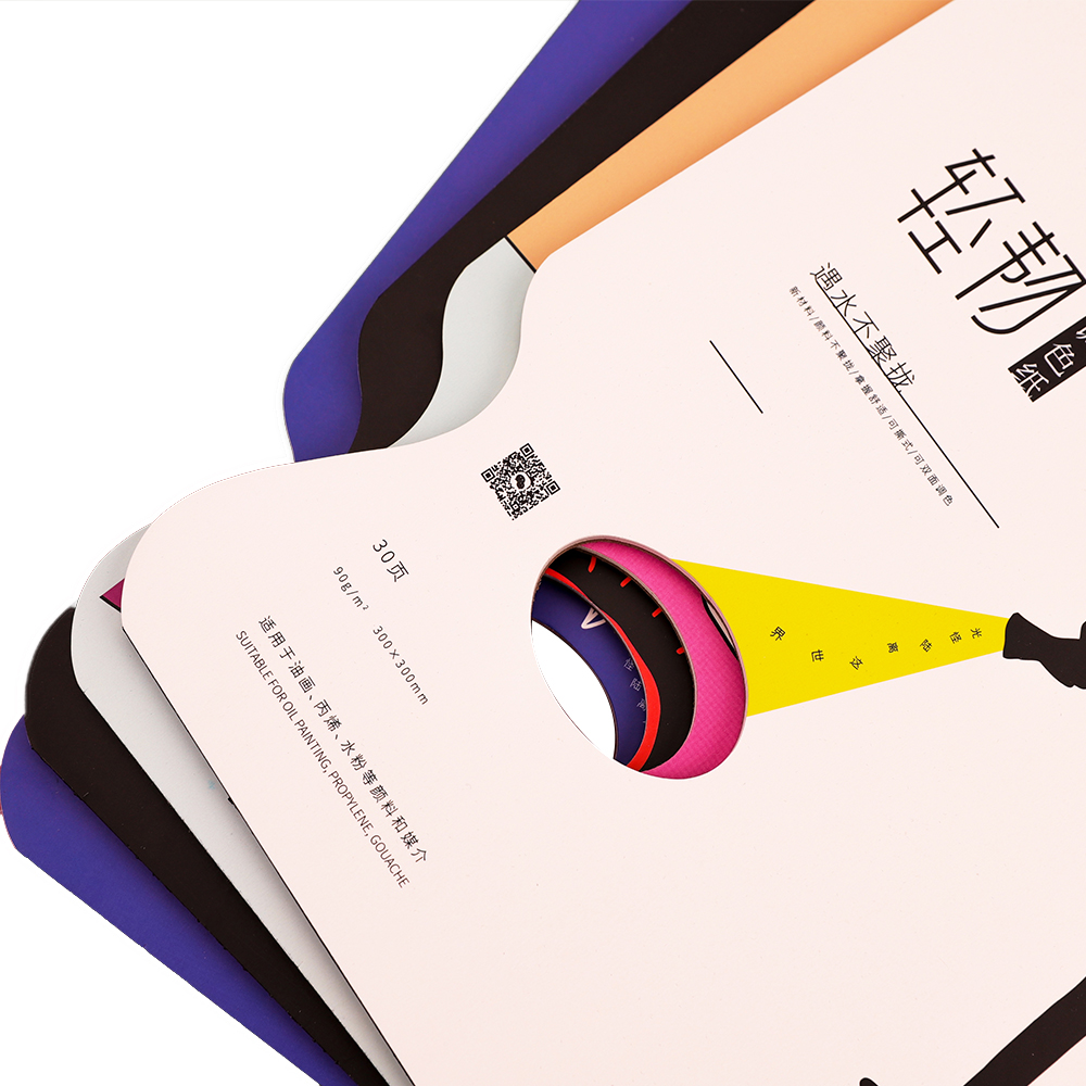 Палитра бумажная "Himi" отрывная, 30 листов - 5