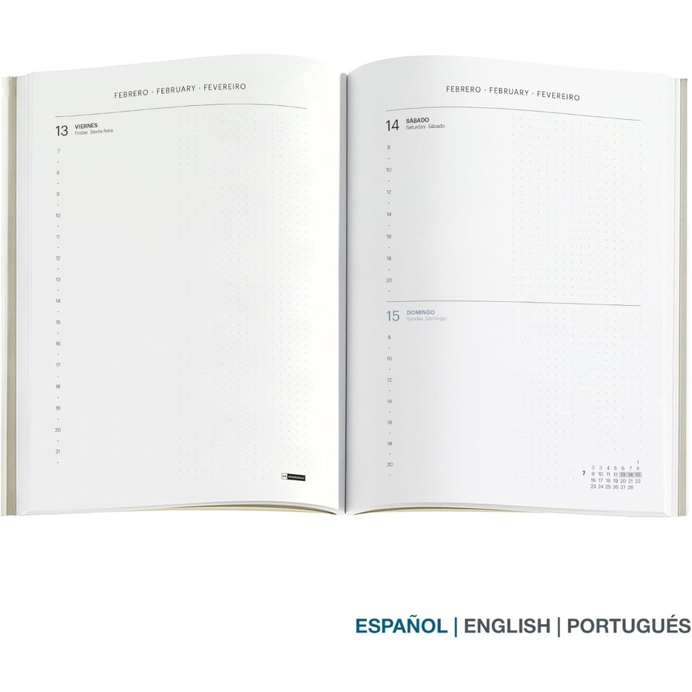 Ежедневник датированный "Back to Basics" 2026, A5, линейка, зеленый - 3