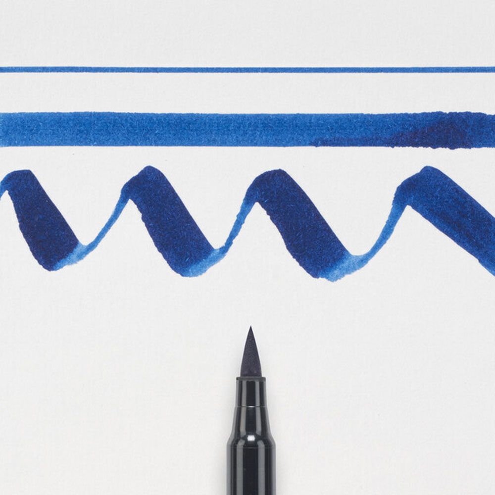 Маркер акварельный "Koi Color Brush", темно-синий