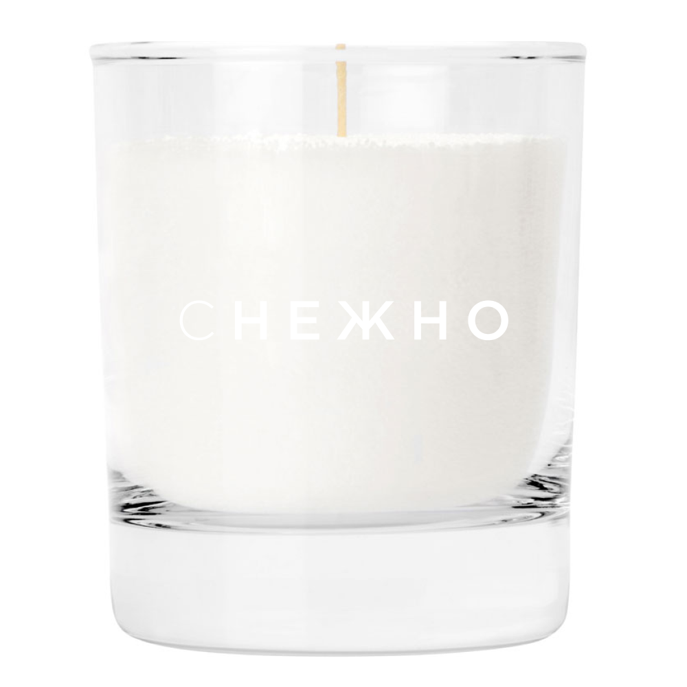 Подарочный набор "Свеча насыпная. Снежно", белый