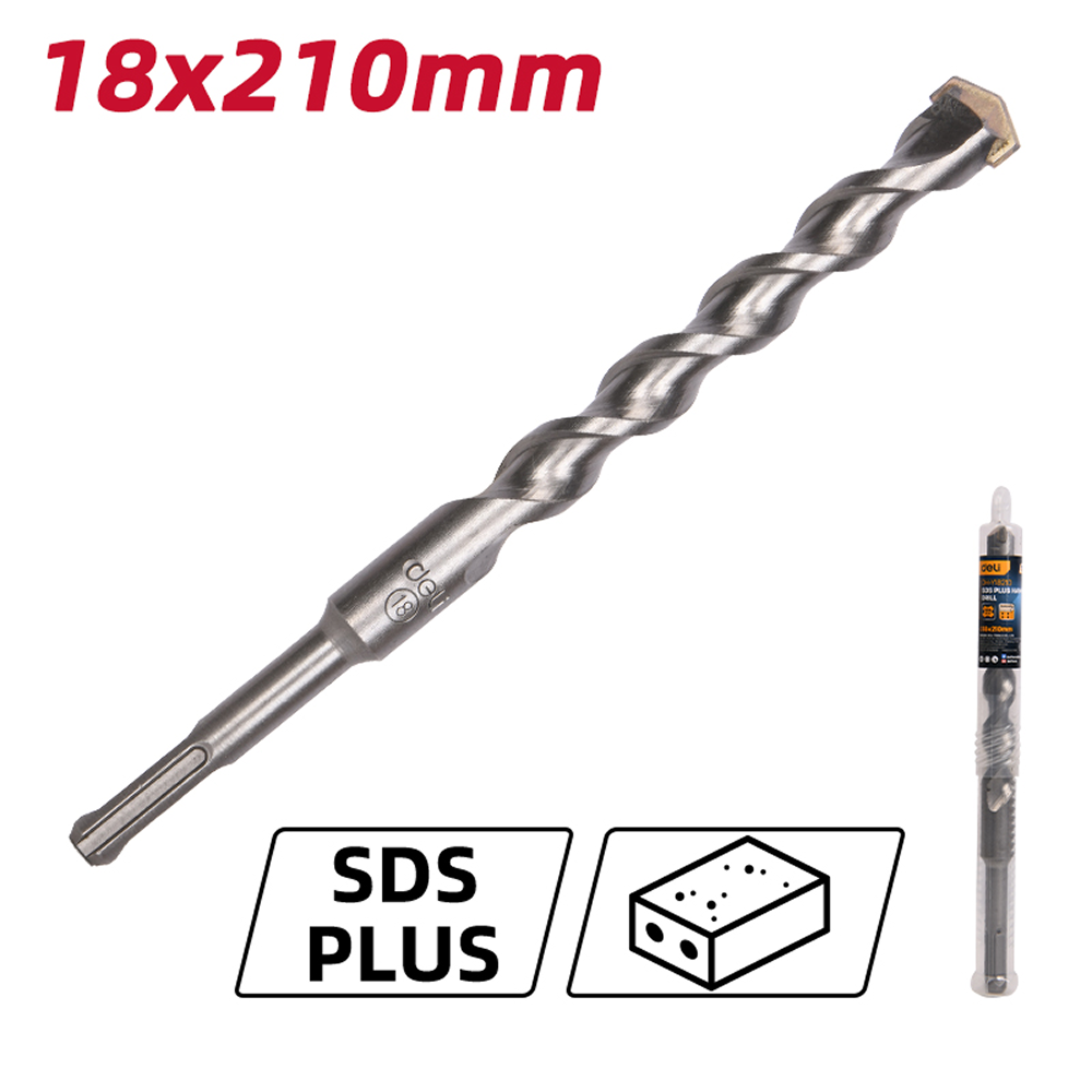Бур по бетону Deli YS EDH-Y18210,18 x 210 мм, SDS-PLUS - 2