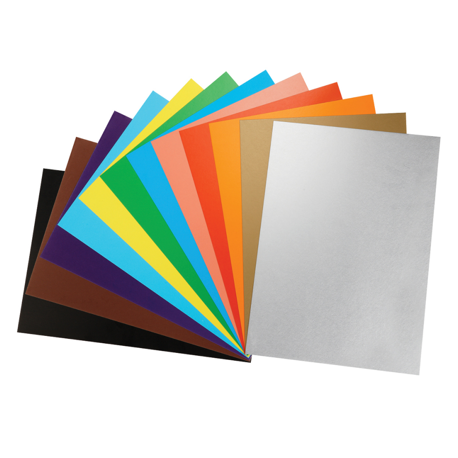 Картон цветной "Енот в космосе. Волшебный", А4, 12 цветов, 12 листов 