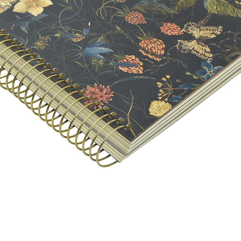 Книга записная "Flora. Лесные ягоды", В5, 120 листов, клетка, линейка, точка, черный - 3