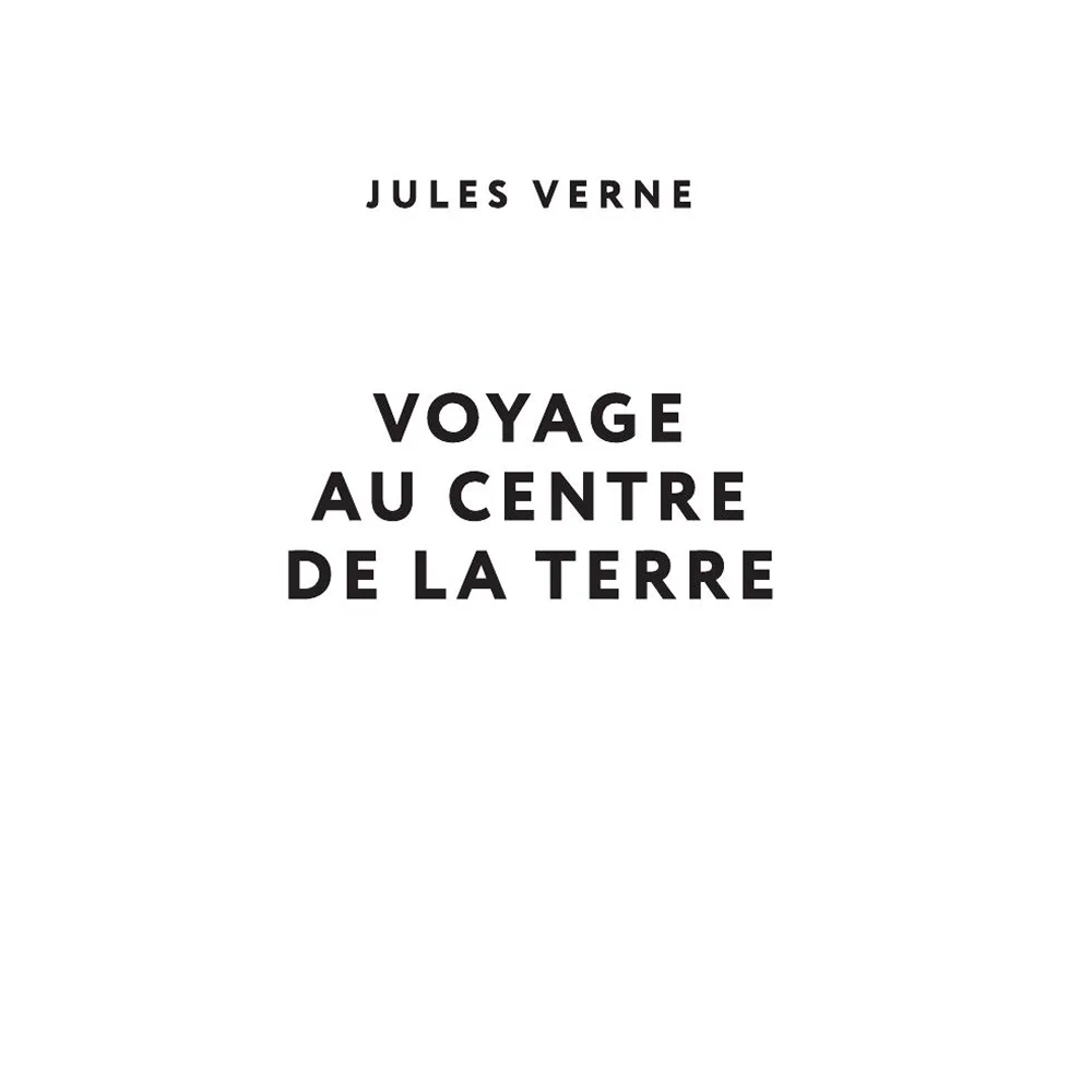 Книга на французском языке "Voyage au centre de la Terre", Жюль Верн