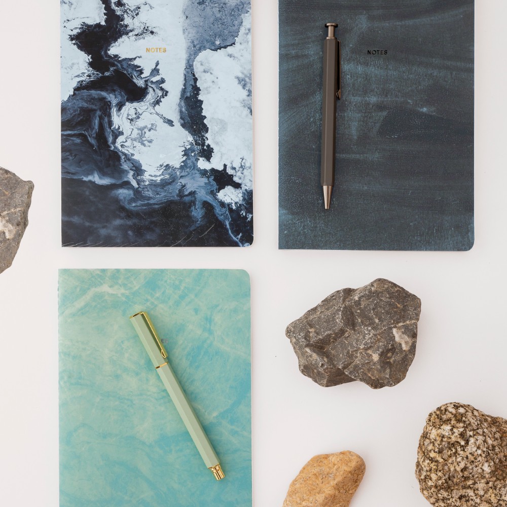 Ручка шариковая автоматическая Miquelrius "MR11910", 0.5 мм, серый, стерж. синий - 4