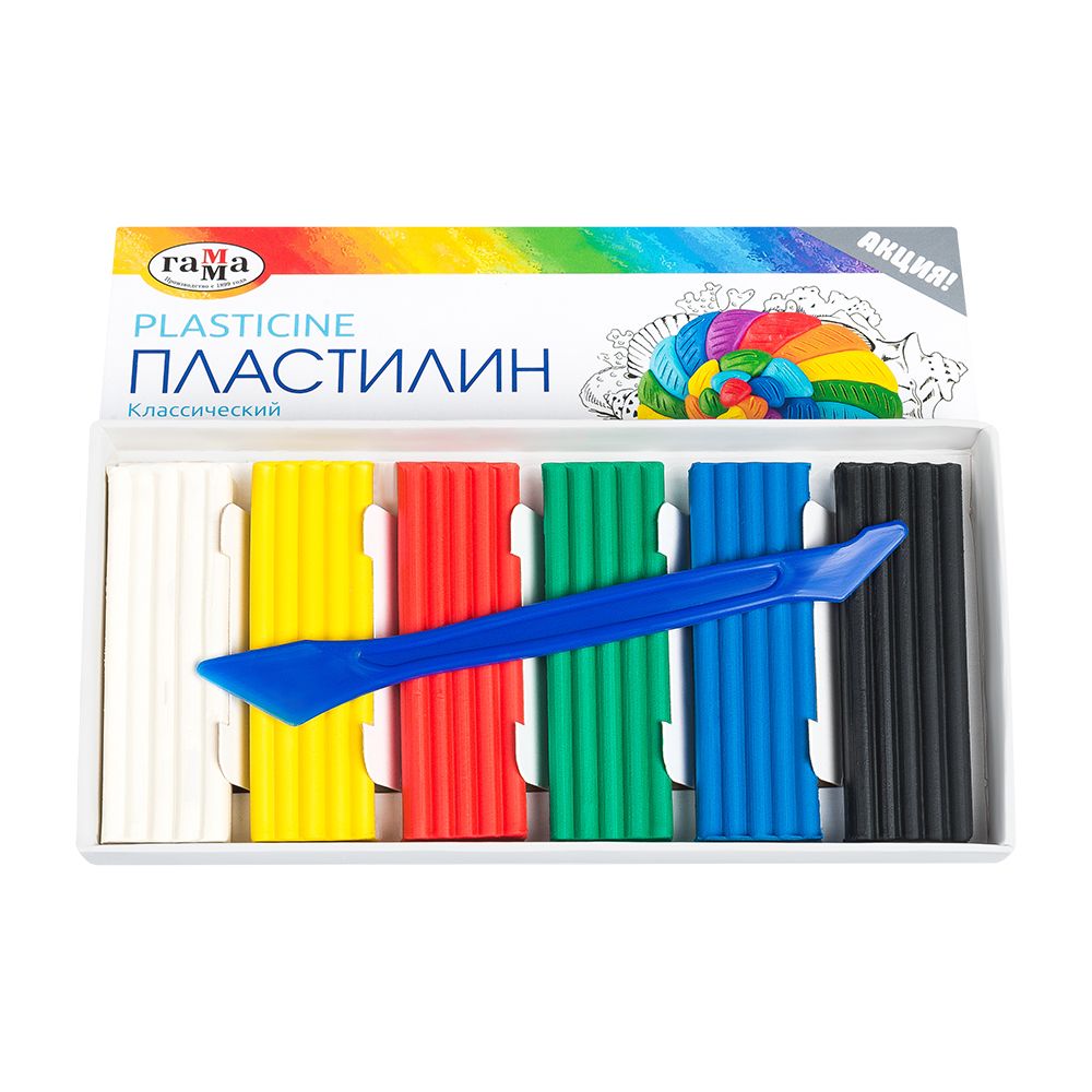 Пластилин "Классический", 6 цветов
