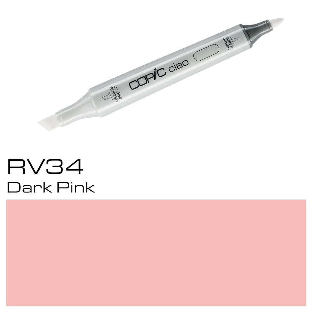 Маркер перманентный "Copic ciao", RV-34 темный розовый