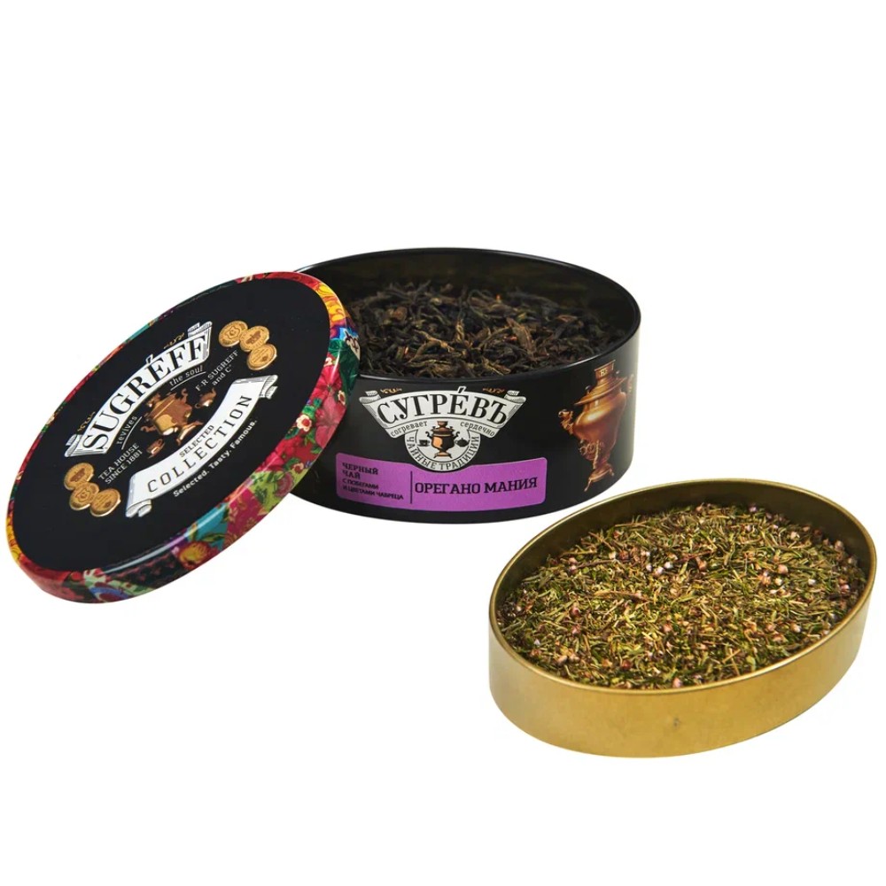 Чай "Сугревъ. Орегано мания", 70 г, черный 