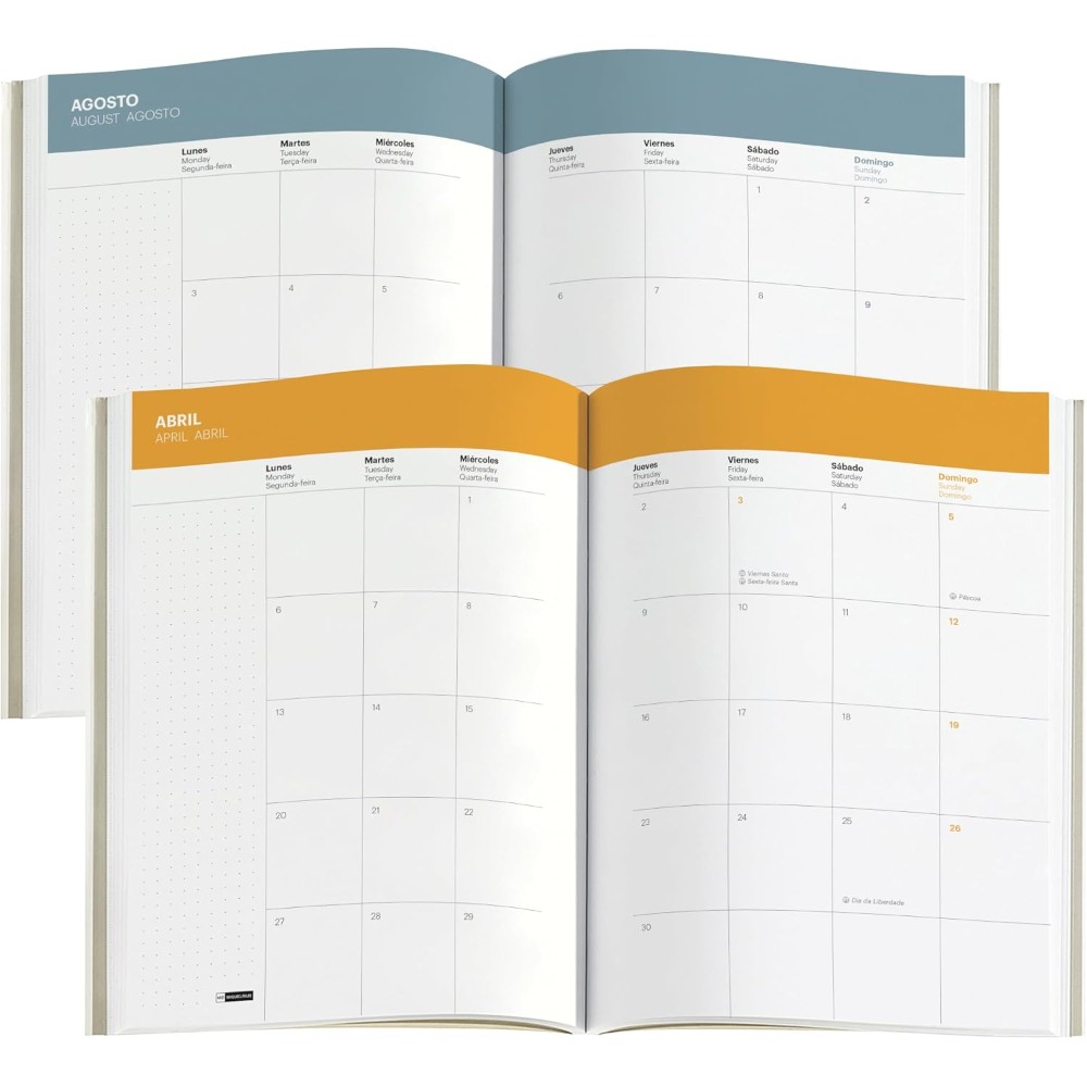 Ежедневник датированный "Back to Basics" 2026, A5, линейка, зеленый - 5