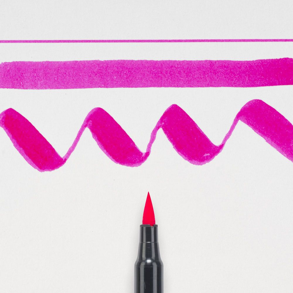 Маркер акварельный "Koi Color Brush", розовый