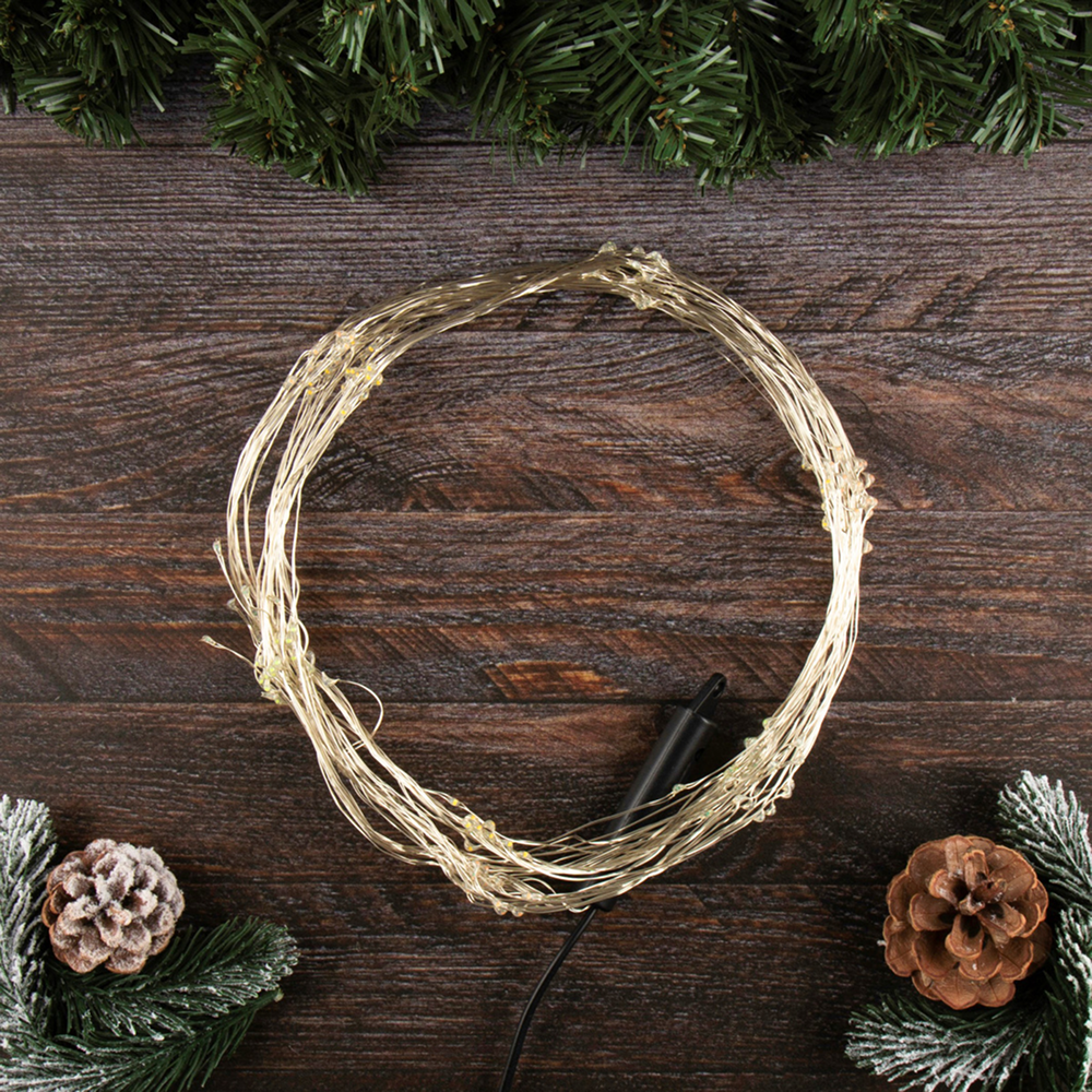 Гирлянда электрическая LED "Нить. Хвост Роса", мультиколор - 5