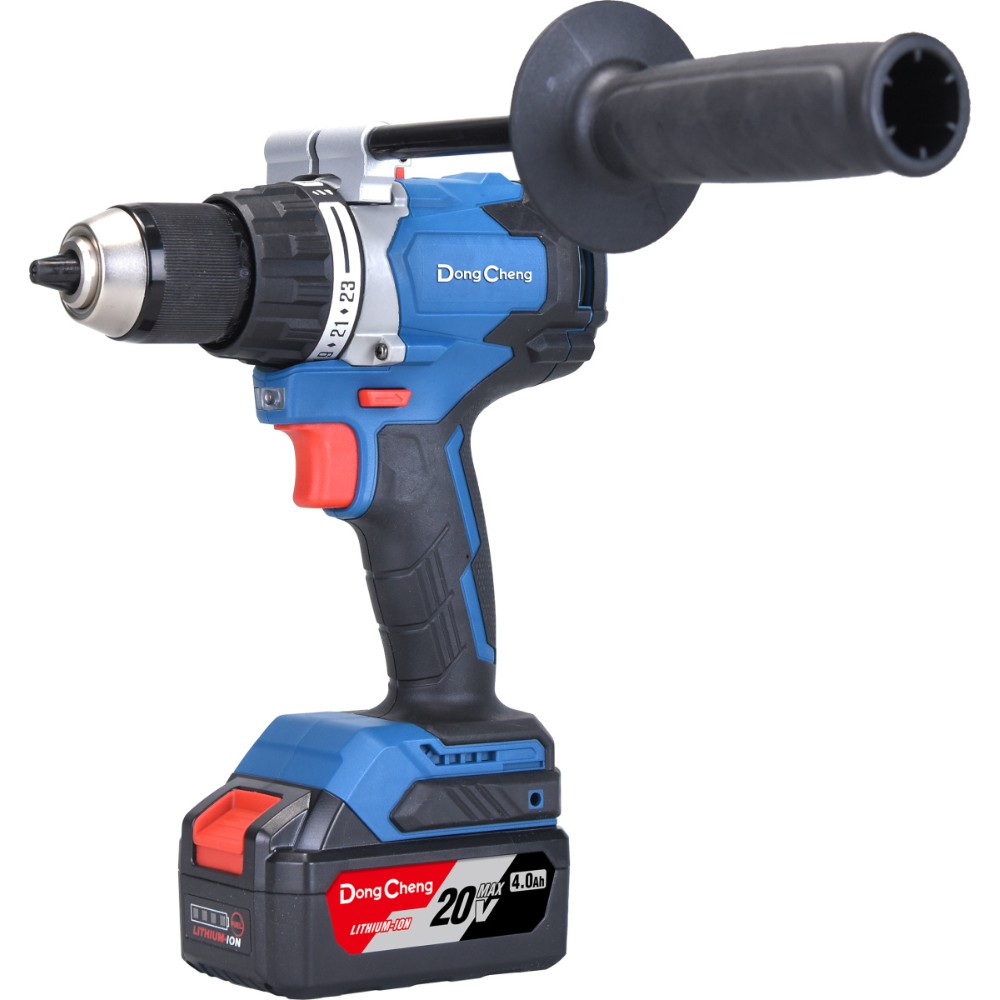 Аккумуляторная дрель-шуруповерт DongCheng DCJZ06-13 (TYPE FK), 20 В, 120 Нм, 2 АКБ, 5 Ач, З/У 4 А
