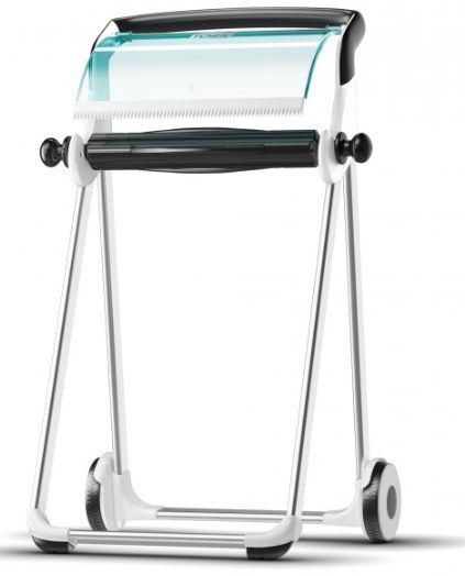 Диспенсер Tork для протирочных материалов в рулонах W1, белый, голубой