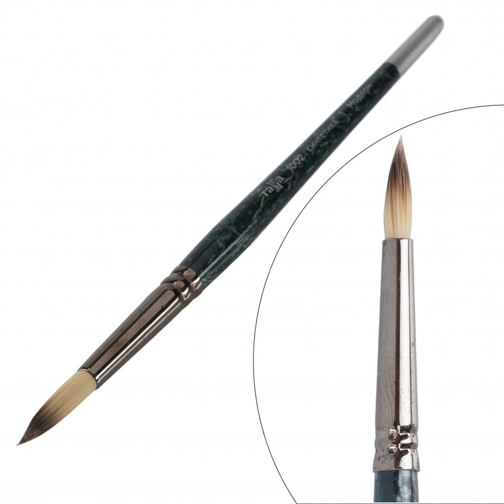 Кисть для рисования "Модерн", синтетика, круглая, №3/0 - 3