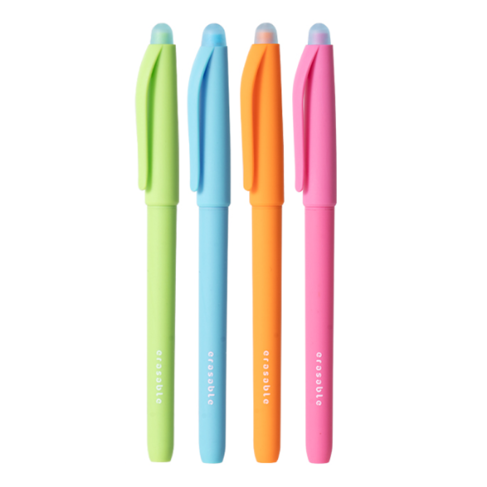 Ручка гелевая "Erasable", 0.5 мм, ассорти, стерж. синий