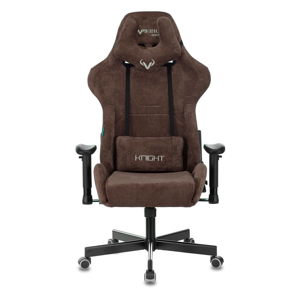 Кресло игровое Бюрократ VIKING KNIGHT Light-10, ткань, металл, темно-коричневый 