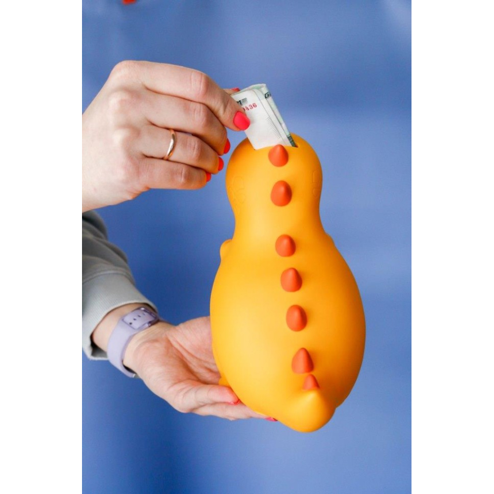 Копилка "Dinosaur", желтый - 5