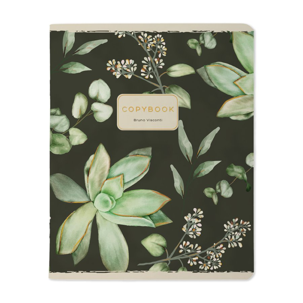 Тетрадь "Flowers challenge", A5, 48 листов, линейка, скоба сбоку, ассорти - 3