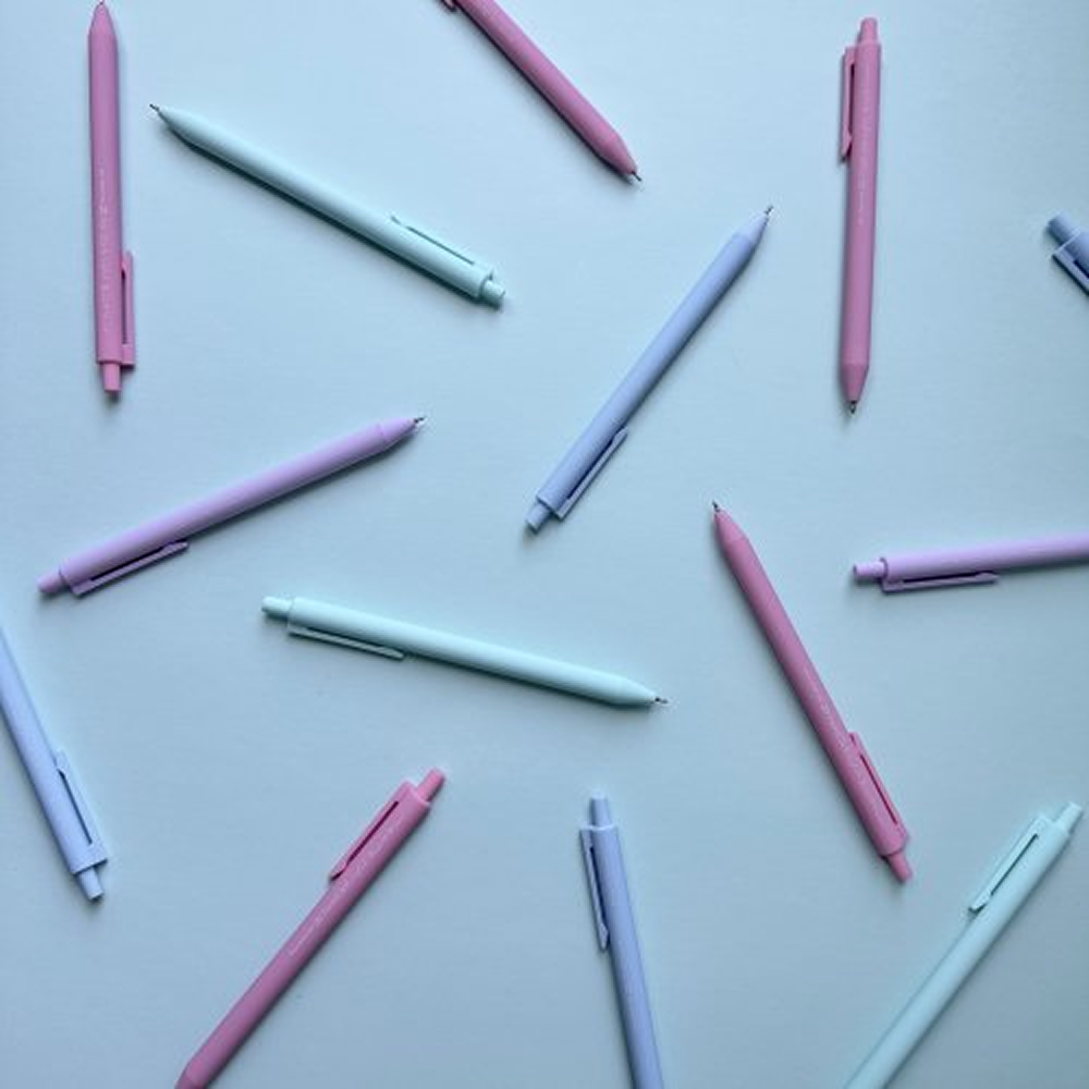 Ручка шариковая автоматическая "PointClick.Zefir", 0.38 мм, пластик, стерж. синий, ассорти - 5
