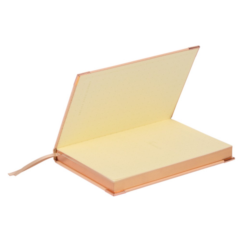 Ежедневник недатированный "FIORENZO Shine", A5, 168 листов, в клетку, бежевый, срез бронза - 4