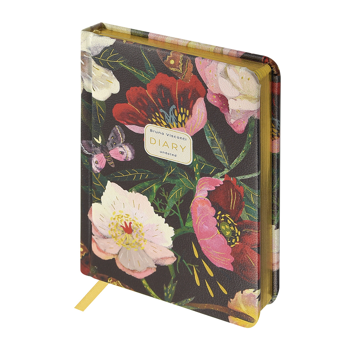 Ежедневник недатированный Bruno Visconti "Пионы", A6+, 240 страниц, разноцветный - 3