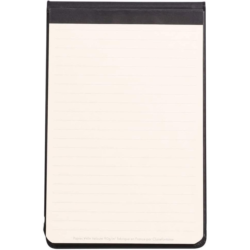 Блокнот "Rhodiarama Webnotepad" на резинке, A5, 96 листов, линейка, черный