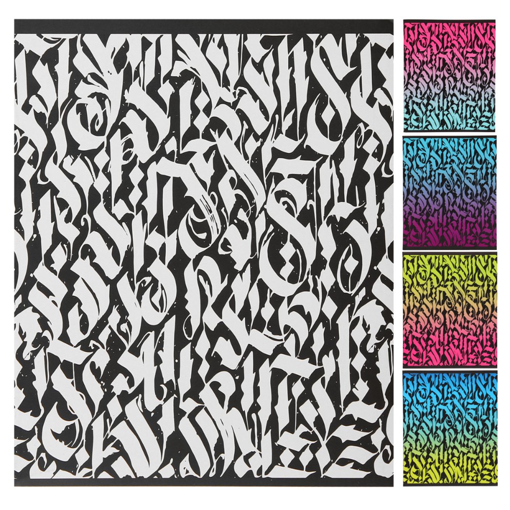 Тетрадь "Calligraphic", А5, 48 листов, клетка, ассорти