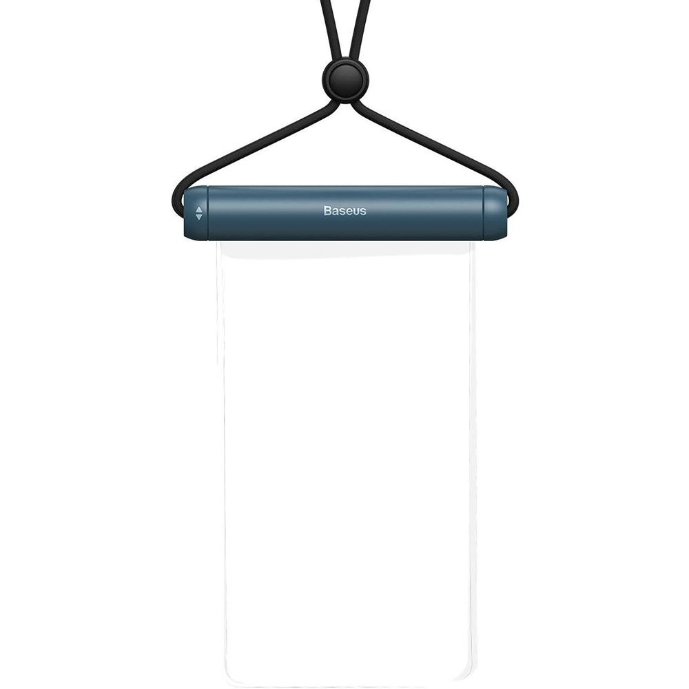 Чехол для телефона "Baseus Cylinder Slide-cover Waterproof Bag Pro", водонепроницаемый, прозрачный, синий