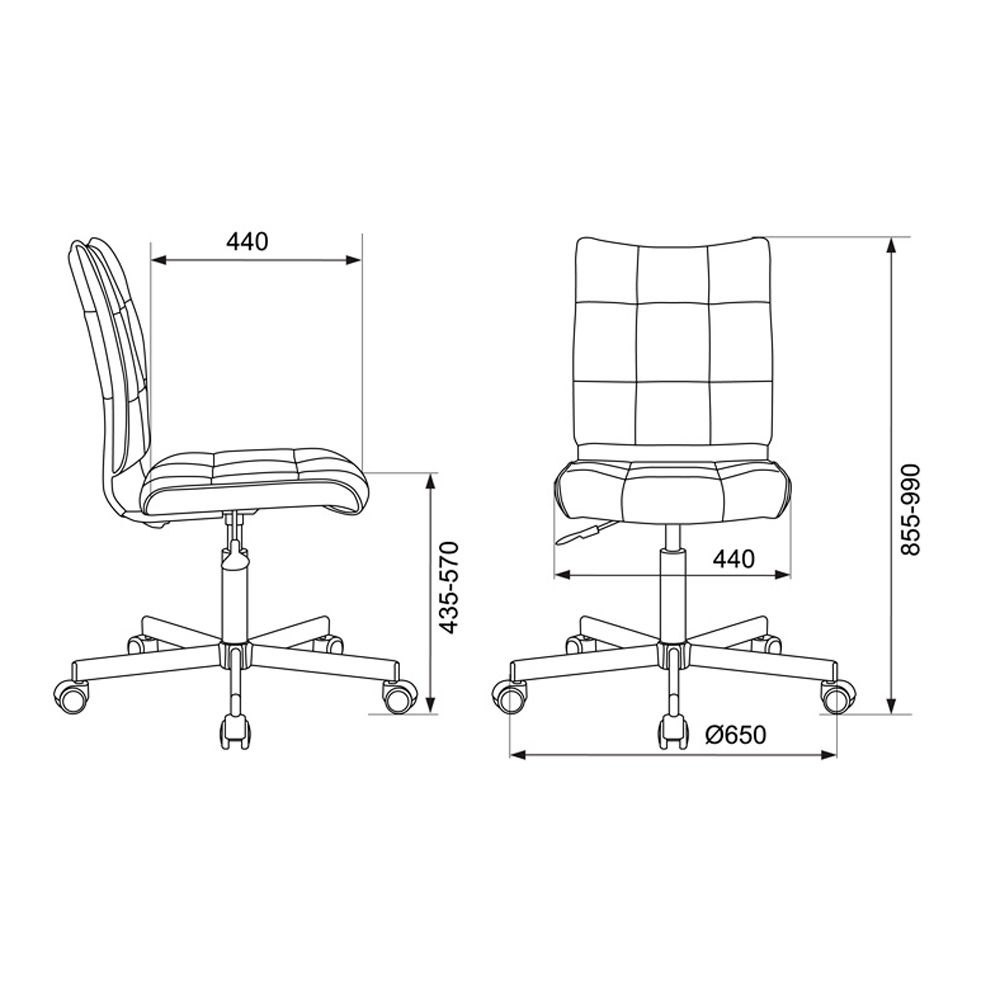 Кресло для персонала "Бюрократ CH-330M", кожзам, металл, зеленый - 5
