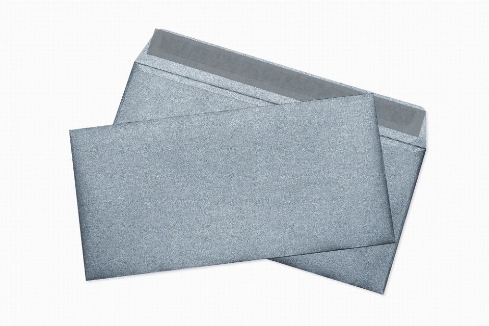 Конверт самоклеящийся "Coctail" с отрывной лентой, dl, 1 шт, металлик серебро