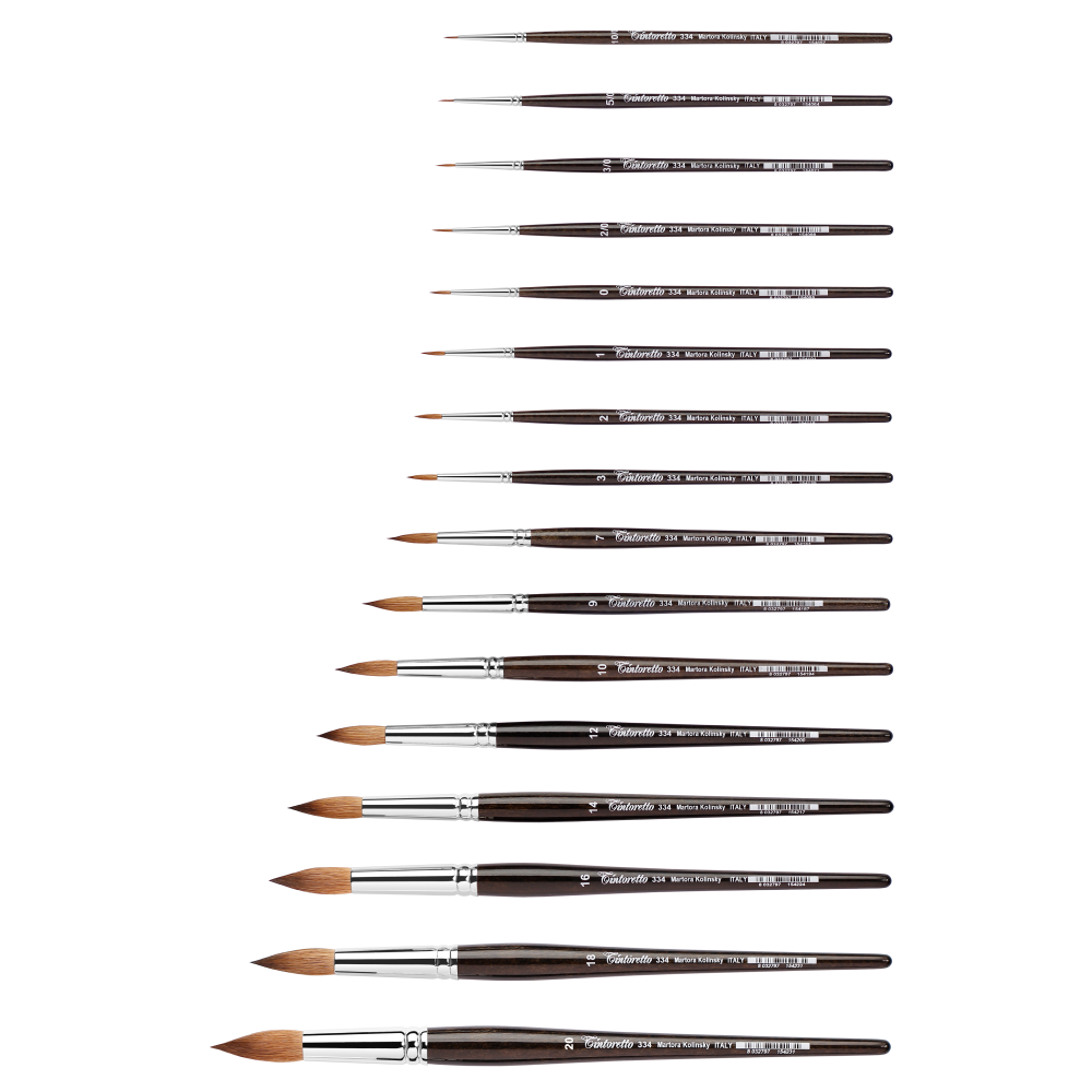 Кисть для рисования "Tintoretto", колонок, круглая, №2 - 2