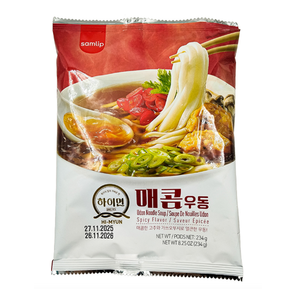 Лапша быстрого приготовления "Hi-Myun", удон с острым вкусом, 234 гр.