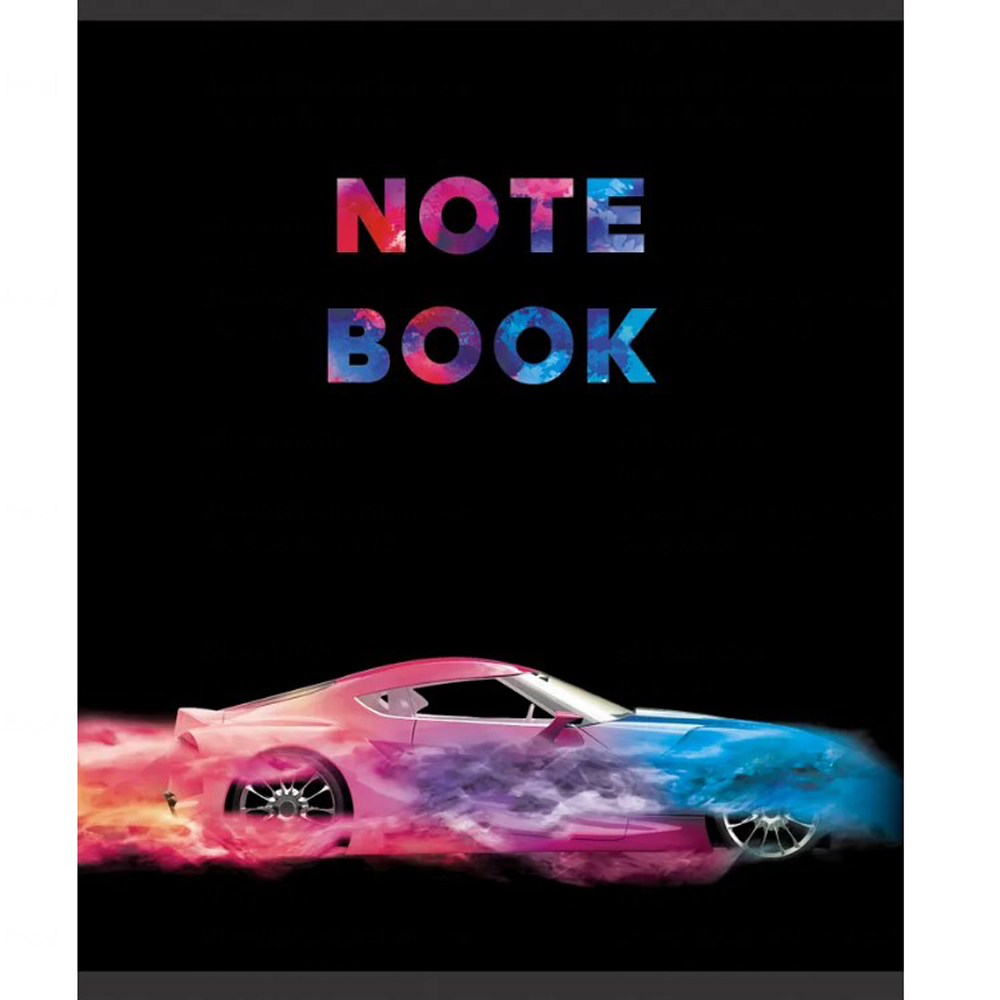 Тетрадь "Красочные машины", А5, 96 листов, клетка, ассорти - 8