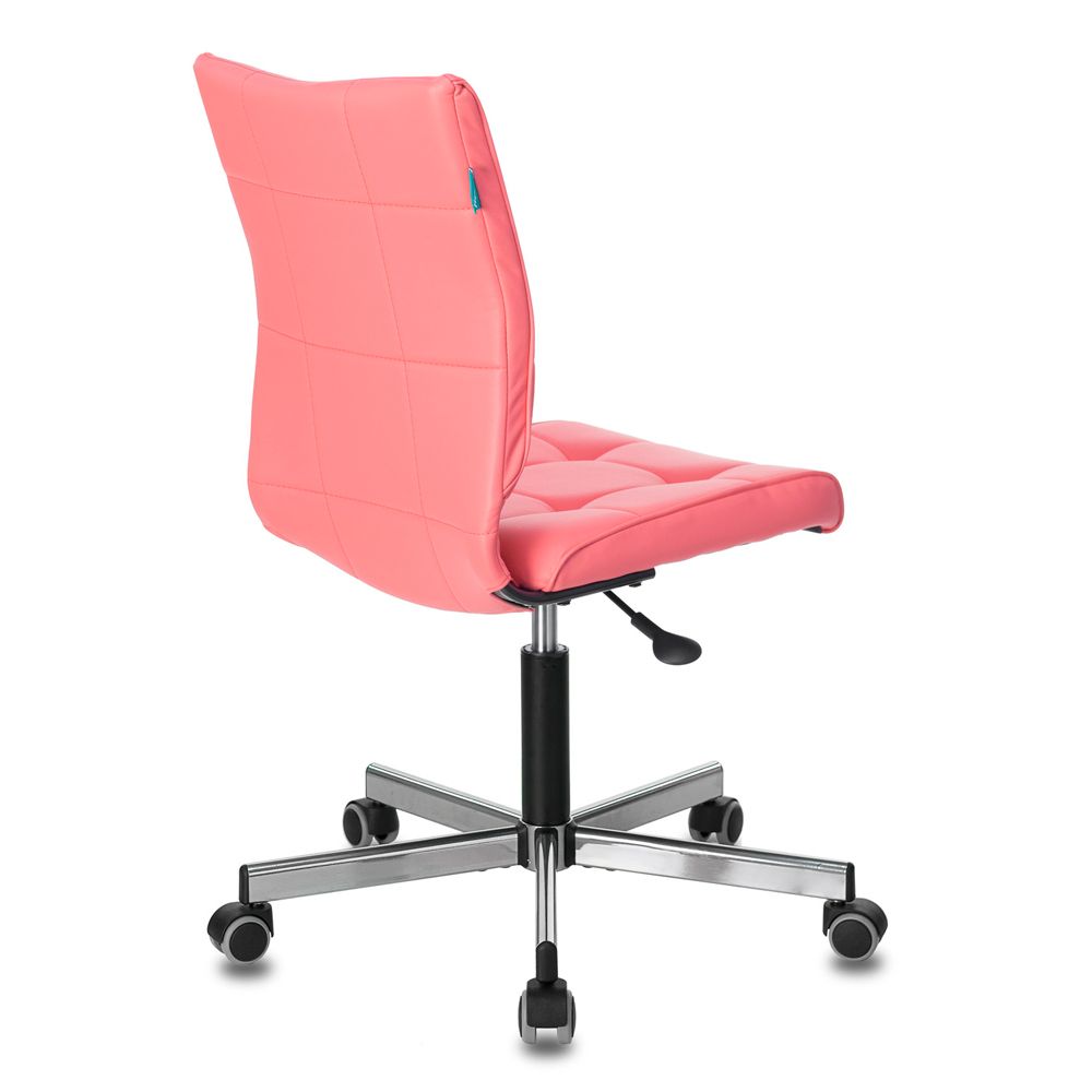 Кресло для персонала "Бюрократ CH-330M", экокожа, металл, розовый - 4