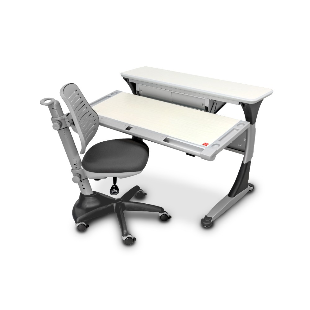 Кресло детское Comf-Pro С3 317 Chair, пластик, ткань, серый, пластик, корпус черный, серый, с чехлом салатовым - 9