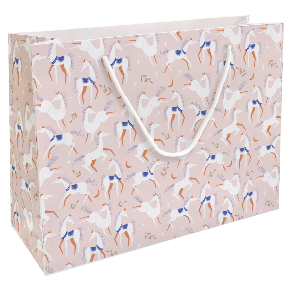Пакет бумажный подарочный "Spirit", 36х26х12 см, розовый