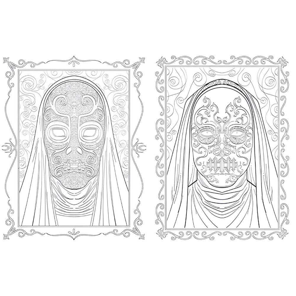 Раскраска "Colouring Book. Harry Potter: Slytherin House Pride", (английский язык) - 4